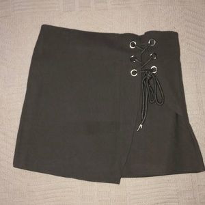 NWOT Grey Suede skirt
